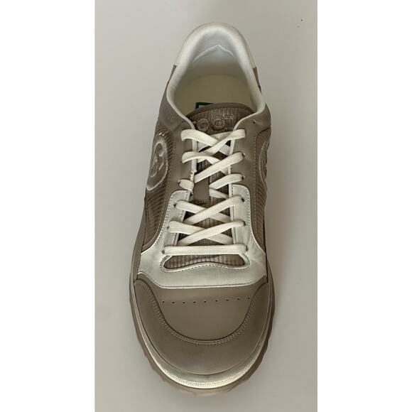 Gucci Dali Soft Gray/White Leather Sneakers 12.5 US (Gucci 12) Italy 778301 NIB main image 5